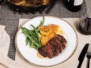 Cast-Iron Steak Au Poivre