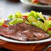 Caribbean Jerk Tri-Tip Over Basil Lime Salad