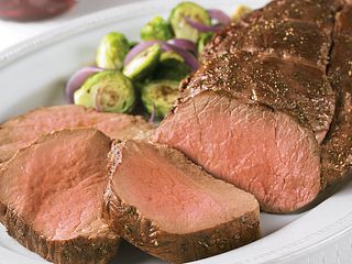 Beef Tenderloin with Easy Cranberry Balsamic Sauce