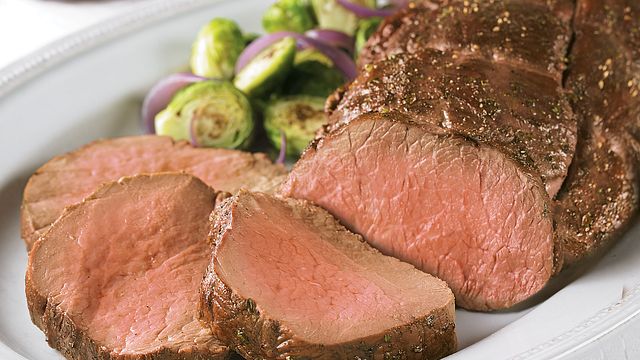 Beef Tenderloin with Easy Cranberry Balsamic Sauce