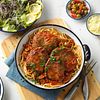 Mediterranean Steak & Pasta with Tomato-Olive Sauce