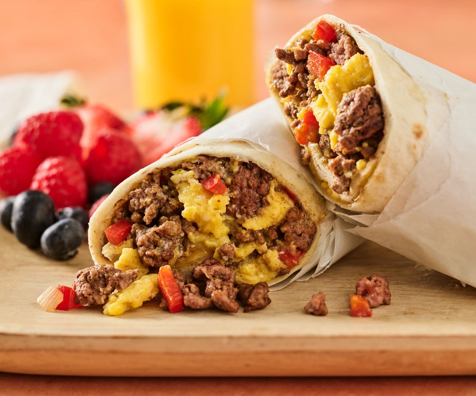 Beef Breakfast Burritos