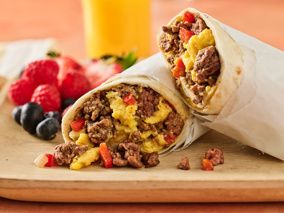 Beef Breakfast Burritos