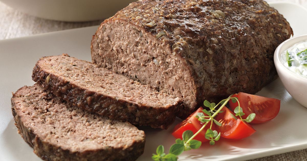 Athenian Beef Meatloaf with CucumberYogurt Sauce Beef Loving Texans