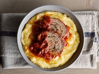 Slow-Cooked Beef and Mushroom Braciole