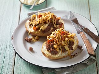 German-Style Beef Baked Potato