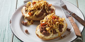 German-Style Beef Baked Potato