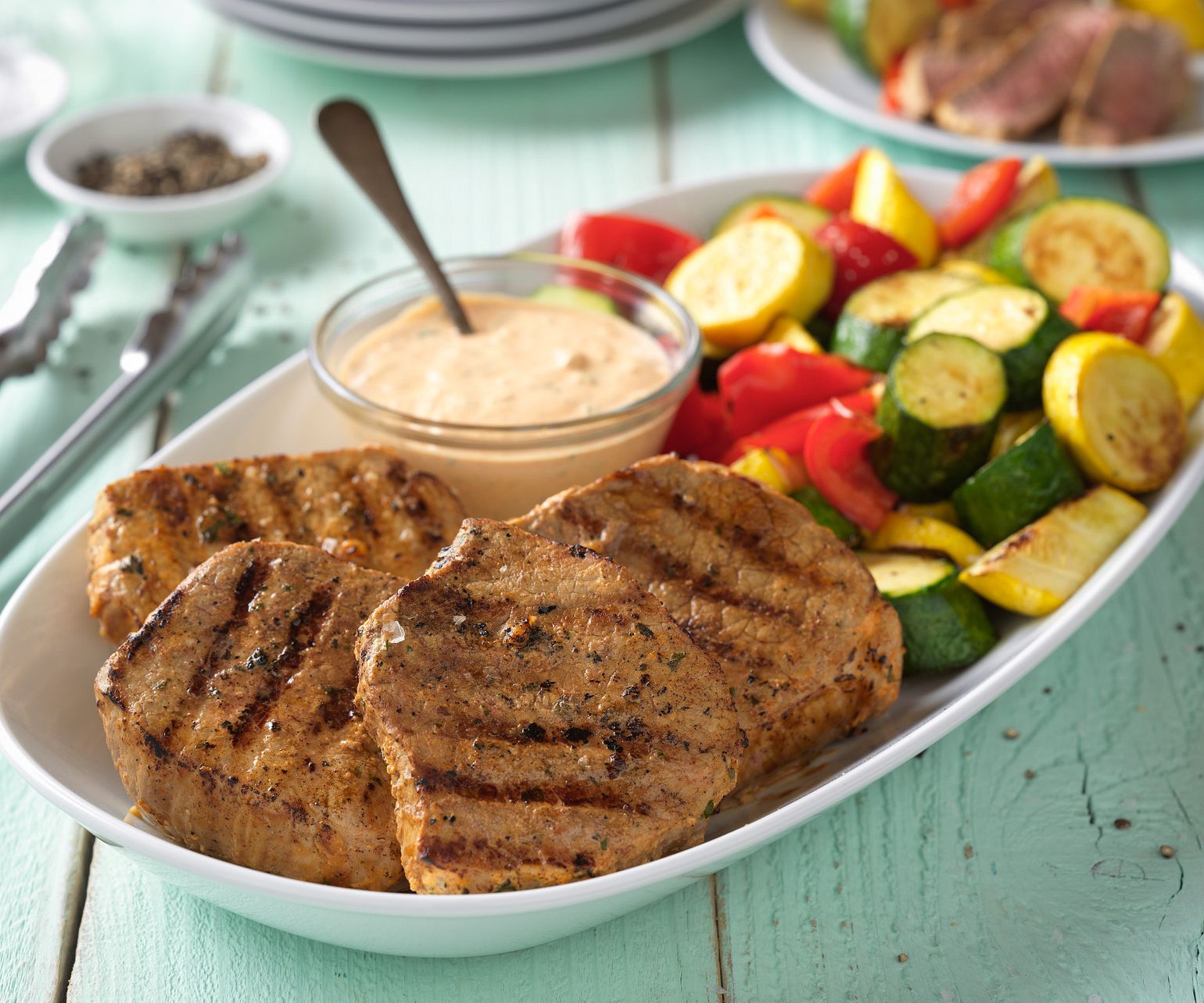 Eye of Round Steaks with Garlic-Yogurt Marinade