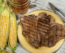 Santa Fe Grilled Beef Steaks & Corn