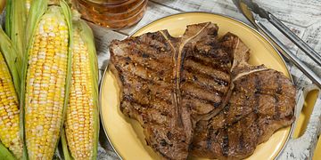 Santa Fe Grilled Beef Steaks & Corn