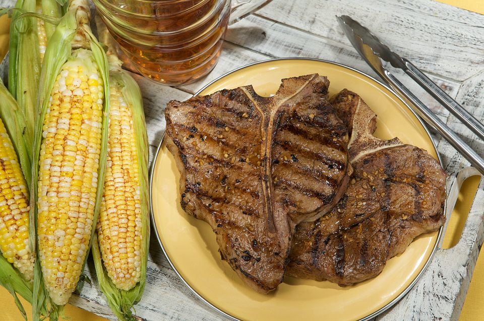 Santa Fe Grilled Beef Steaks & Corn