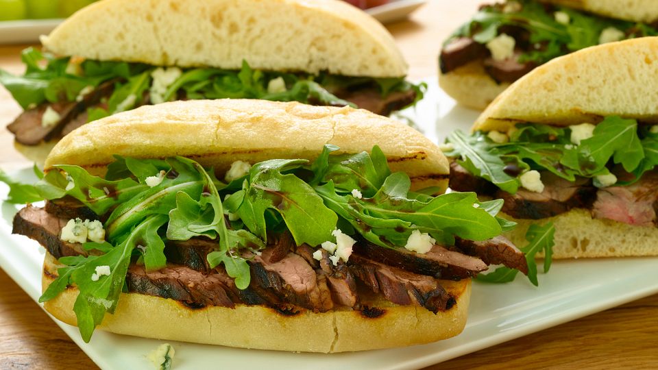 Balsamic and Blue Cheese Steak Sandwich