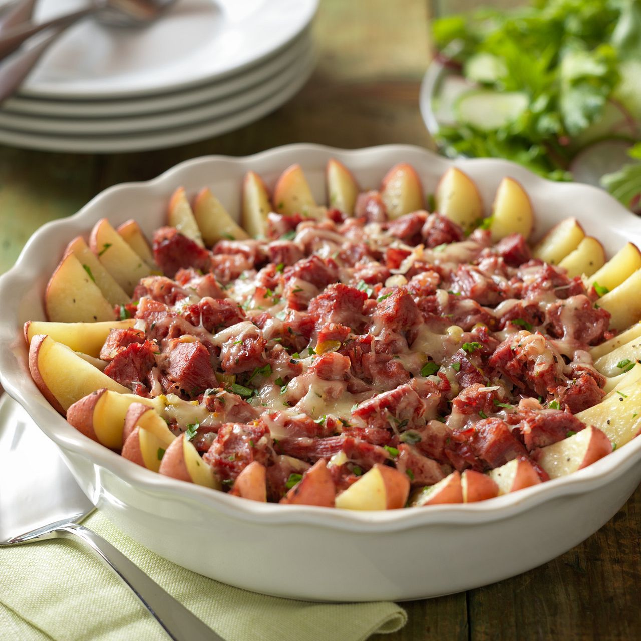 Rustic Corned Beef & Potato Bake