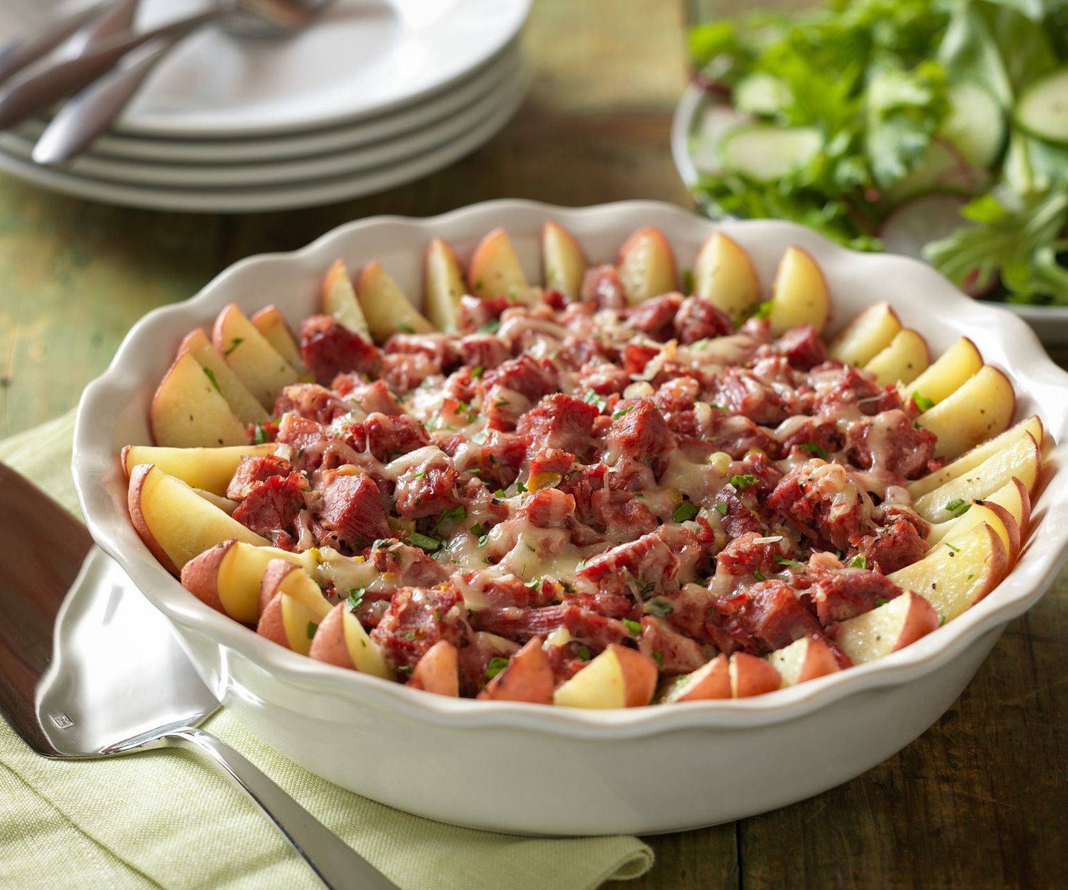 Rustic Corned Beef & Potato Bake