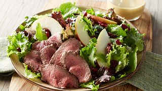 Beef Tenderloin, Cranberry and Pear Salad