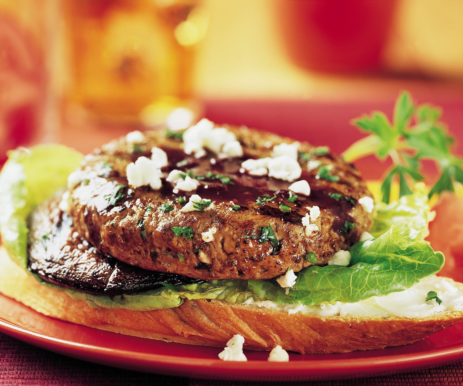 Mushroom Merlot Burgers