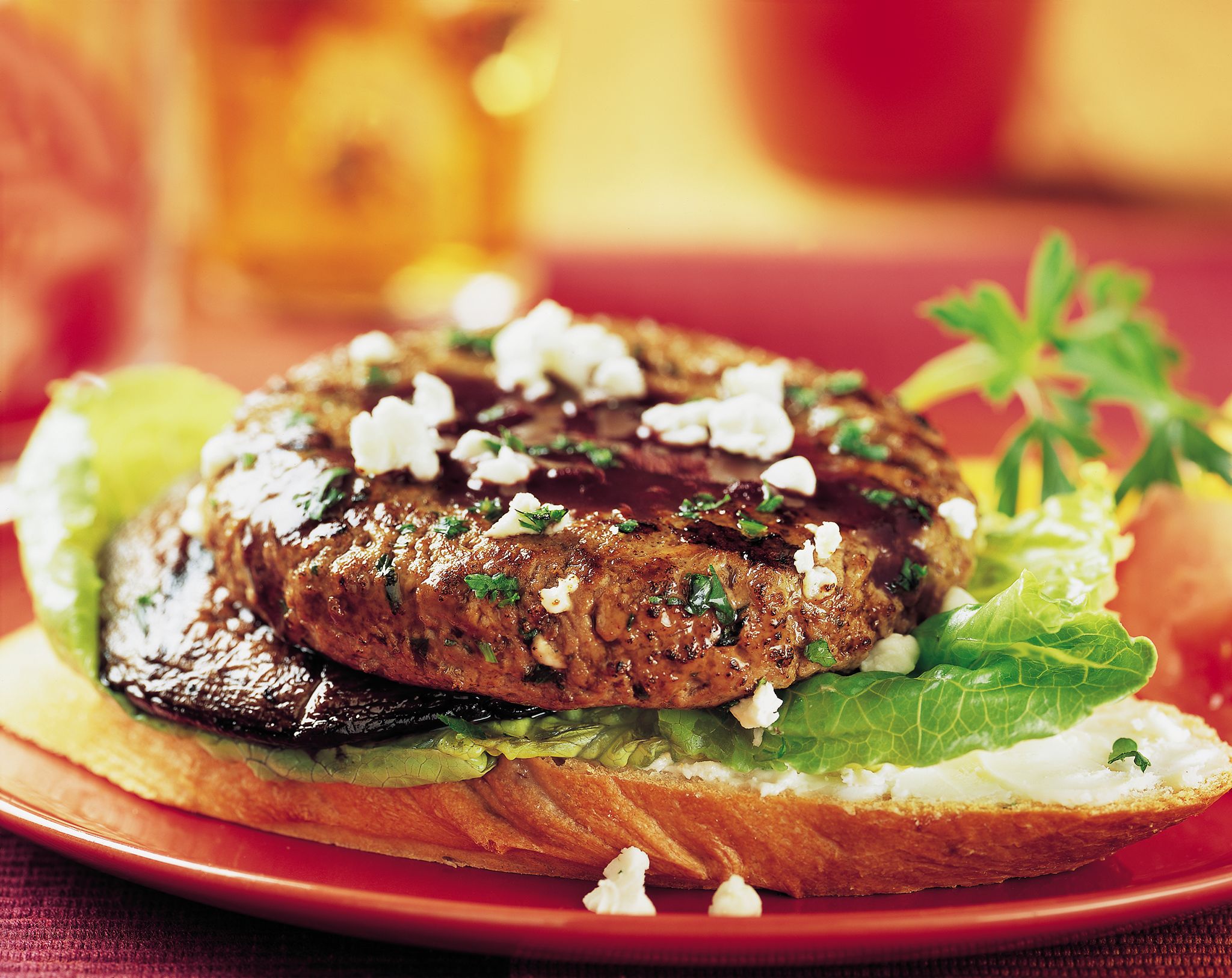 Mushroom Merlot Burgers