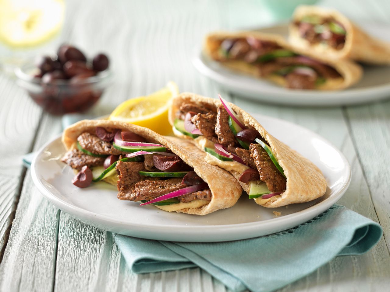 Greek-Style Beef Pita
