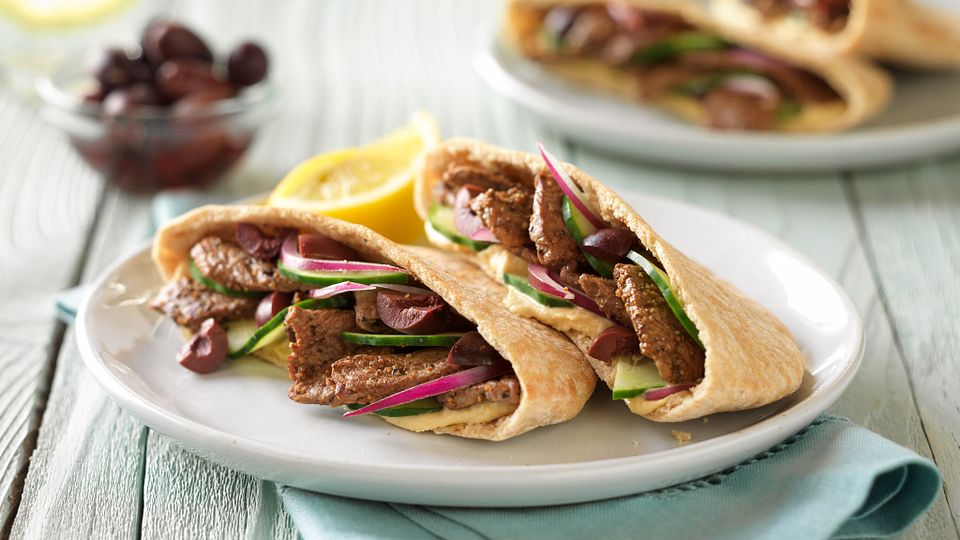 Greek-Style Beef Pita