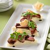 Beef Crostini with Parmesan Crisps and Balsamic Drizzle