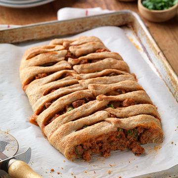 Italian Beef Sausage Stromboli
