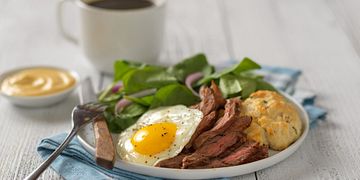 Southern Skirt Steak Benedict