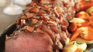 Bacon & Herb Topped Beef Roast
