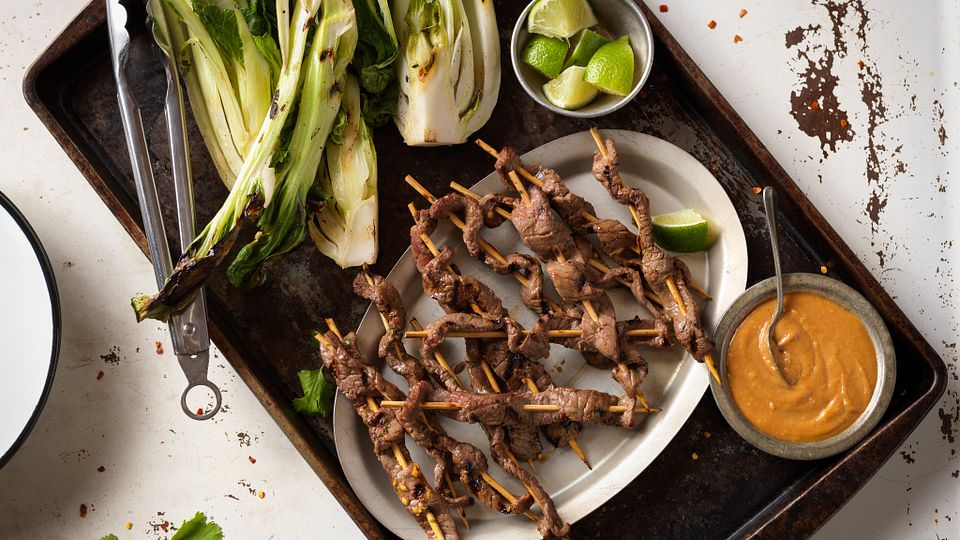 Beef Satay & Spicy Peanut Sauce