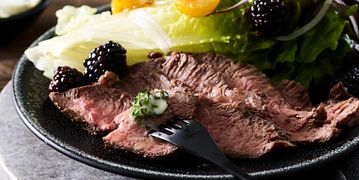 Smoked Beef Flat Iron with Herbed Ghee