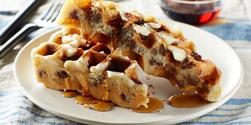 Savory Beef Brunch Waffles