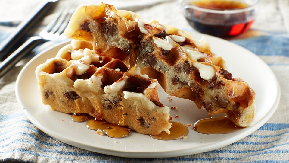 Savory Beef Brunch Waffles
