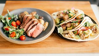 Classic New York Strip and Potatoes and New York Strip Breakfast Tacos