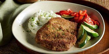 Country-Fried Steaks with Tomato-Basil Sauce