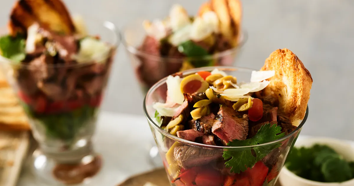 Tapas-Style Steak & Pepper Parfaits | Beef Loving Texans | Beef Loving Texans is your one-stop infor