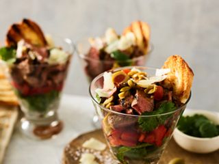 Tapas-Style Steak & Pepper Parfaits