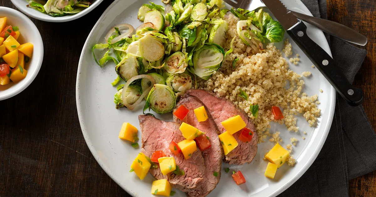 Grilled Beef Tri-Tip with Tropical Fruit Salsa | Beef Loving Texans | Beef Loving Texans is your one