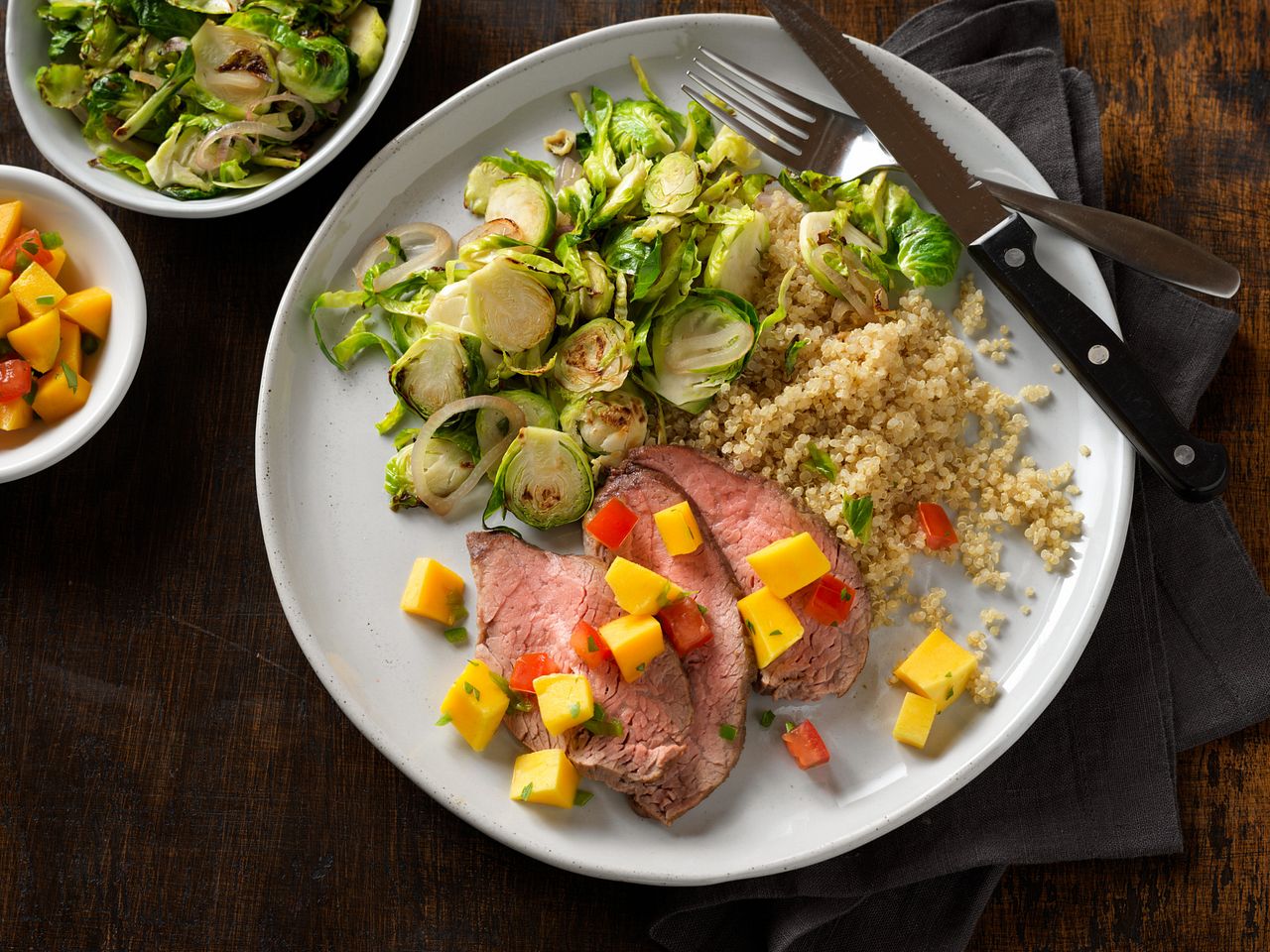 Grilled Beef Tri-Tip with Tropical Fruit Salsa