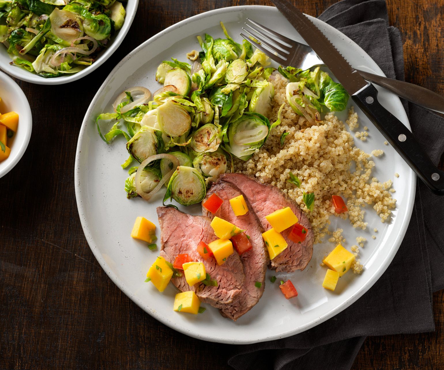 Grilled Beef Tri-Tip with Tropical Fruit Salsa