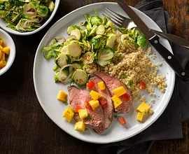 Grilled Beef Tri-Tip with Tropical Fruit Salsa