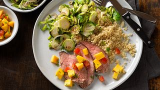 Grilled Beef Tri-Tip with Tropical Fruit Salsa