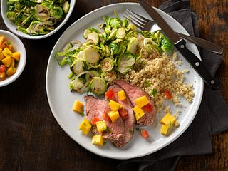 Grilled Beef Tri-Tip with Tropical Fruit Salsa