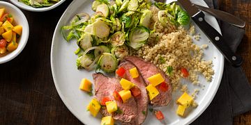 Grilled Beef Tri-Tip with Tropical Fruit Salsa