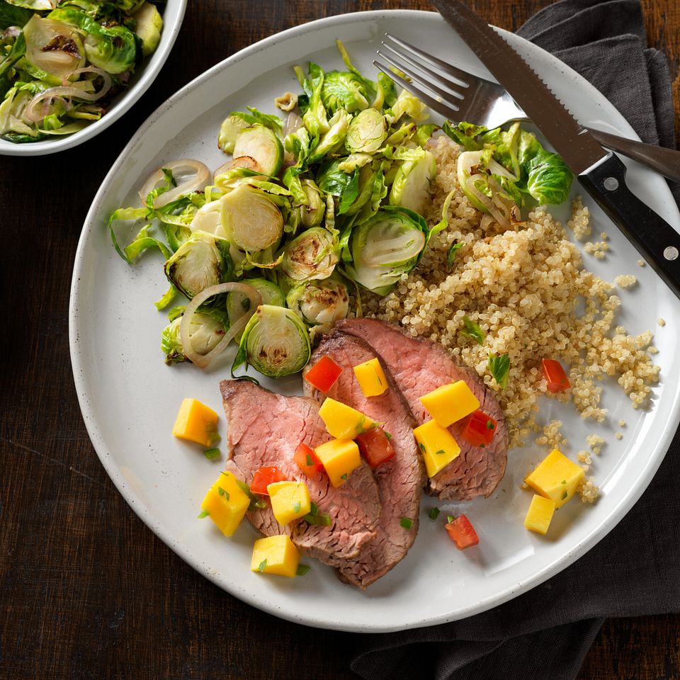 Grilled Beef Tri-Tip with Tropical Fruit Salsa