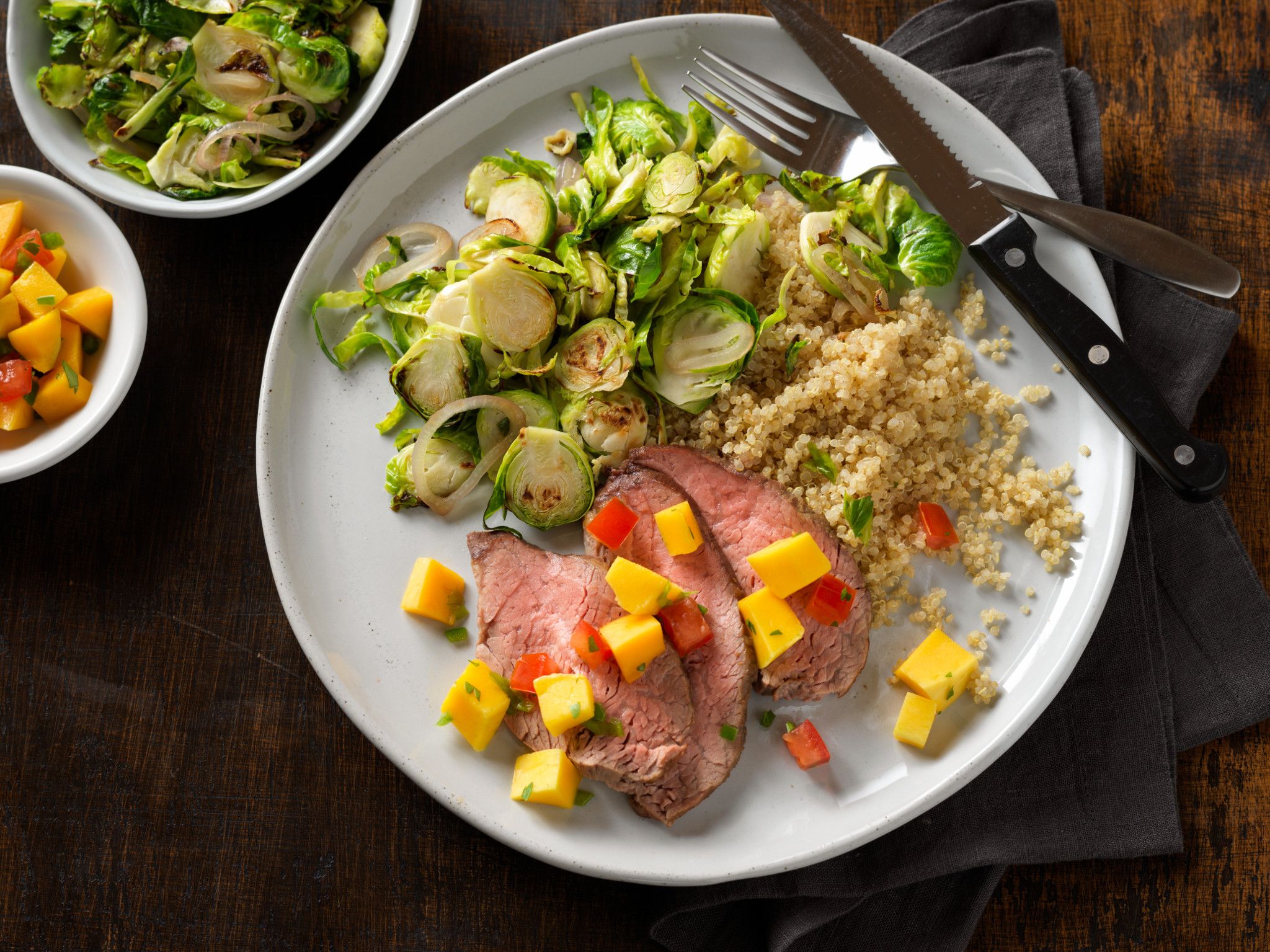Grilled Beef Tri-Tip with Tropical Fruit Salsa