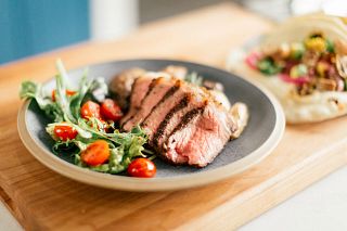 Classic New York Strip and Potatoes