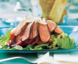 Beef & Heirloom Tomato Salad with Balsamic Syrup