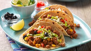 Confetti Beef Tacos Horizontal Confetti Beef Tacos Horizontal
