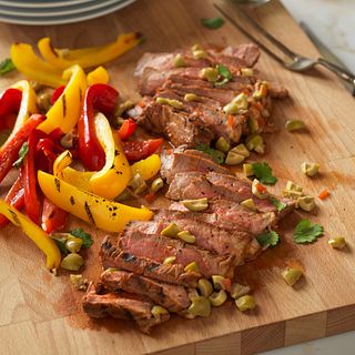 Spanish-Style Grilled Steaks with Olives
