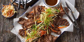 Korean-Style Beef Short Ribs with Pickled Vegetables