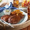 Grilled Ribeye Steaks and Potatoes with Smoky Paprika Rub